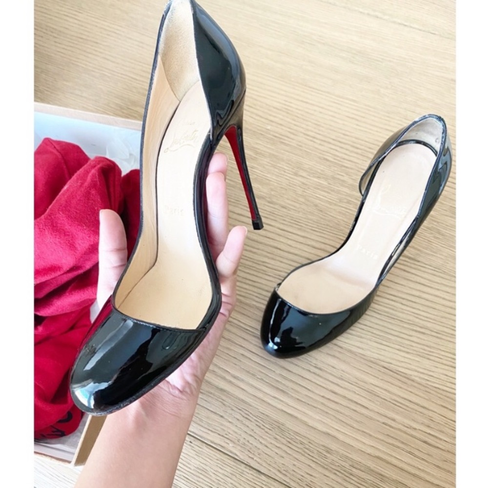 Christian Louboutin Helmour 100mm patent heels